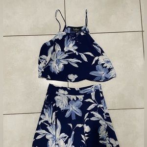 Lulus Floral print maxi skirt set